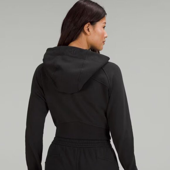 NWT Lululemon Scuba Full Zip Cropped Hoodie - BLACK SIZE 4 - Picture 2 of 5